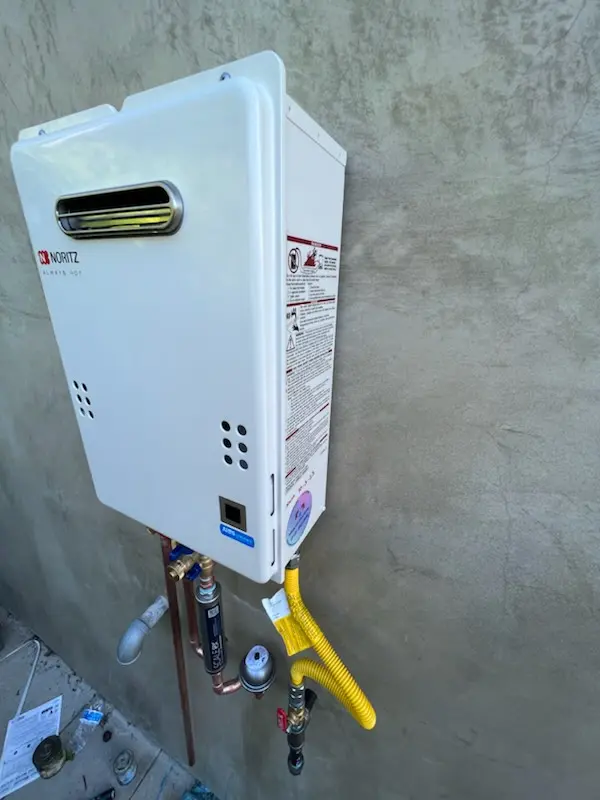 Tankless water heater installation for Barnard homes