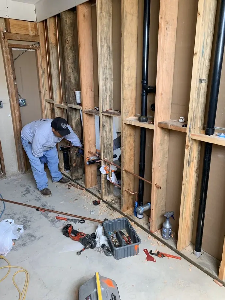 Commercial rough-in plumbing for Gas Line Repair in Barnard